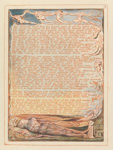 Jérusalem, Planche 19, Ses enfants exilés de son sein.... - William Blake