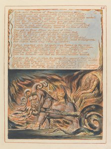 Jérusalem, Planche 46, Bain, médecin doux.... - William Blake
