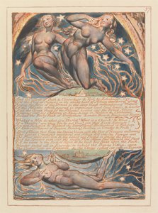 Jérusalem, Planche 57, Et les voix de Bath... - William Blake