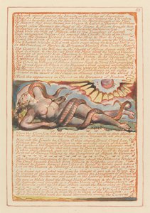 Jérusalem, Planche 63, Jéhovah se tenait parmi les druides.... - William Blake