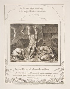 Le désespoir de Job, des Illustrations du Livre de Job, 1825-26 - William Blake