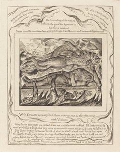 Les mauvais rêves de Job, 1825 - William Blake