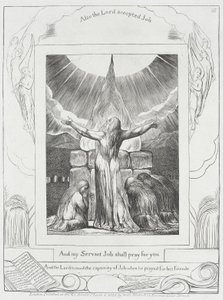 La prière de Job a été exaucée - William Blake