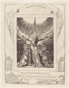 Le sacrifice de Job - William Blake