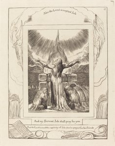 Le sacrifice de Job - William Blake