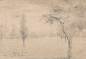 Paysage avec Clocher - William Blake