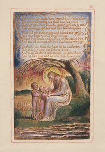P.125-1950.pt10 Le Petit Garçon Noir (suite) : planche 10 de Songs of Innocence and of Experience (copie AA) vers 1815-26 - William Blake