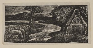 Sabrinas Silvery Flood, des Pastorales de Virgile de Thornton, 1821 - William Blake