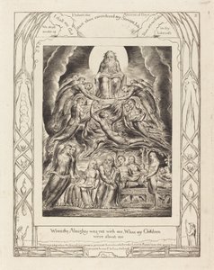 Satan devant le trône de Dieu - William Blake