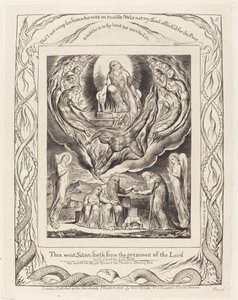 Satan quittant la présence du Seigneur - William Blake