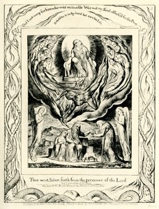 Le Livre de Job 2:7 illustré par William Blake - William Blake