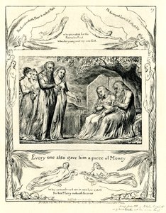Le Livre de Job 42:11 illustré par William Blake - William Blake