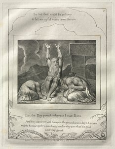 Le Livre de Job : N° 8, Que périsse le jour où je suis né - William Blake