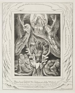 Le Livre de Job : Pl. 16, Tu as accompli le jugement des méchants, 1825 - William Blake