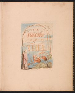 Le Livre de Thel, Planche 2, Page de Titre - William Blake