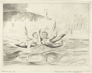 Le Cercle des Officiels Corrompus; les Diables se Battant - William Blake