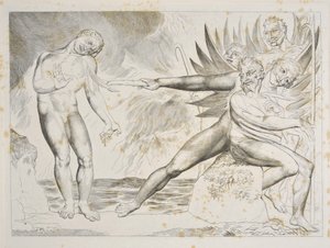 Le Cercle des Fonctionnaires Corrompus : Les Diables tourmentant Ciampolo, Enfer, Chant XXII, illustration de la 