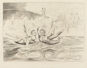 Le Cercle des Officiels Corrompus; les Diables se Battant - William Blake