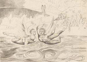 Le Cercle des Fonctionnaires Corrompus, les Diables se Battant - William Blake
