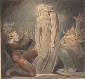 Le fantôme de Samuel apparaissant à Saül