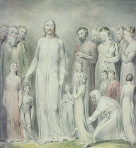 La guérison de la femme avec une perte de sang - William Blake