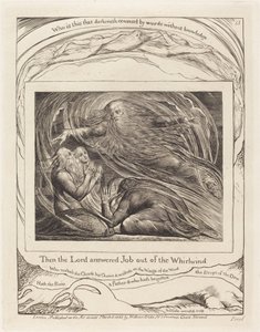 Le Seigneur répondant à Job du tourbillon - William Blake