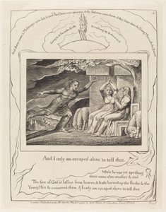 Les messagers annoncent à Job ses malheurs - William Blake