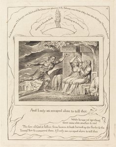 Les messagers annoncent à Job ses malheurs - William Blake