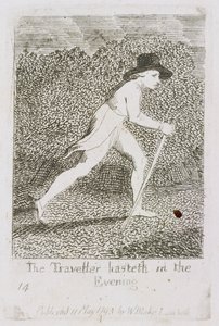 Le voyageur se hâte le soir, planche 15 de 