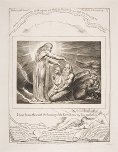 La Vision de Dieu, des Illustrations du Livre de Job, 1825-26 - William Blake