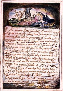 "Les anciens poètes...", illustration et texte de 