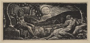 Thenot sous un arbre fruitier, des Pastorales de Virgile de Thornton, 1821 - William Blake