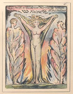 Partir pour la grande moisson et vendange des nations, vers 1811 - William Blake