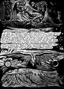 William Blake 1757-1827, mystique, poète, peintre et graveur anglais, 1804-1820