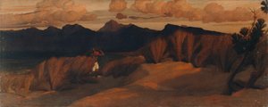 Près de Via Reggio, où le corps de Shelley a été trouvé - William Blake Richmond
