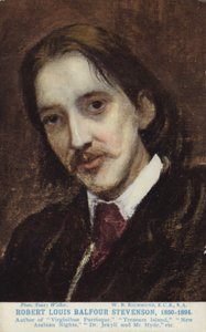 Robert Louis Stevenson (1850-1894), romancier, poète et écrivain de voyage écossais