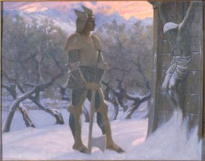 Le Hun et le Crucifix - William Blake Richmond
