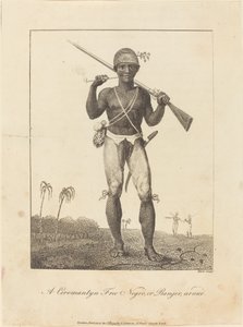Un Nègre Libre de Coromantyn, ou Ranger, armé - William Blake after John Gabriel Stedman