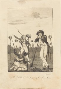 Les crânes du lieutenant Leppar et de six de ses hommes - William Blake after John Gabriel Stedman