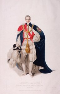 Chevalier de la Jarretière en costume cérémonial, 1824 - William Bond