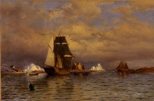 Regardant hors de Battle Harbor, 1877 - William Bradford