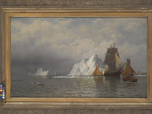 Baleinier et bateaux de pêche près de la côte du Labrador - William Bradford