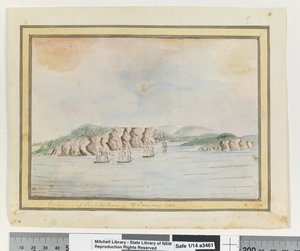 Opp. p. 65. `Entrée de Port Jackson 27 janvier 1788