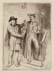 John Stuart Blackie, professeur émérite; Samuel Henry Butcher, professeur de grec (gravure) - William Brassey (after) Hole