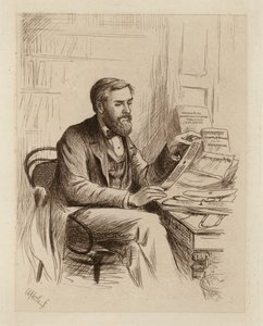 Julius Eggeling, professeur de sanskrit et de philologie comparée - William Brassey (after) Hole
