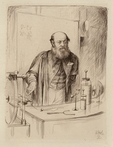 Peter Guthrie Tait, Professeur de Philosophie Naturelle (gravure) - William Brassey (after) Hole