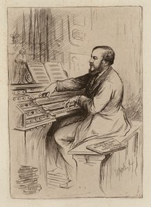 Sir Herbert Oakeley, professeur de musique - William Brassey (after) Hole