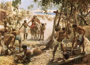 Les Israélites fabriquant des briques en Égypte