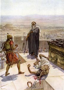 Samuel tuant Agag à Gilgal - Bible