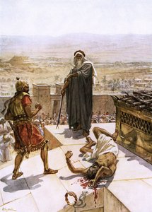 Samuel tuant Agag devant le Seigneur à Guilgal - William Brassey Hole